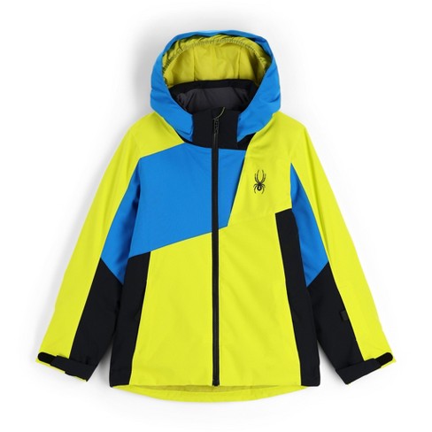 Leader Insulated Ski Jacket - Black Citron (Green) - Mens | Spyder