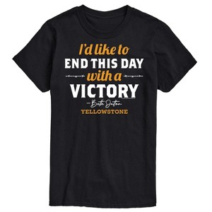 Men's - Yellowstone - I'd Like To End This Day With A Victory Short Sleeve Graphic T-Shirt - 1 of 4