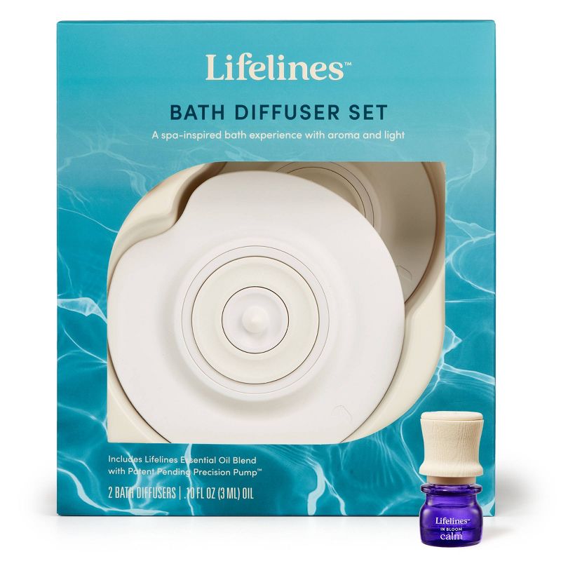 2pk Bath Diffuser Set plus Essential Oil Blend - Lifelines, 3 of 9