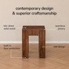MH London Fritz 22" Solid Wood End Table Square Top in Walnut - 4 of 4