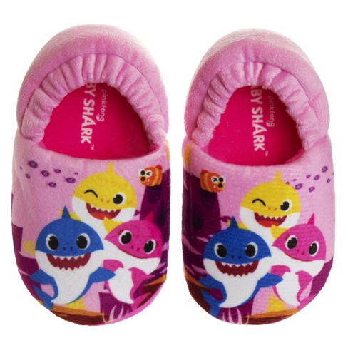 Baby Shark Girls slippers - Pink, 5-6