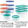 12-Pack Glass Food Storage Containers Set (1,2,3 Cup), Microwave & Dishwasher Safe - 3 of 4