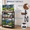 Aquarium Stand, 3-Tier Heavy Duty Fish Tank Stand with Storage Shelves ...