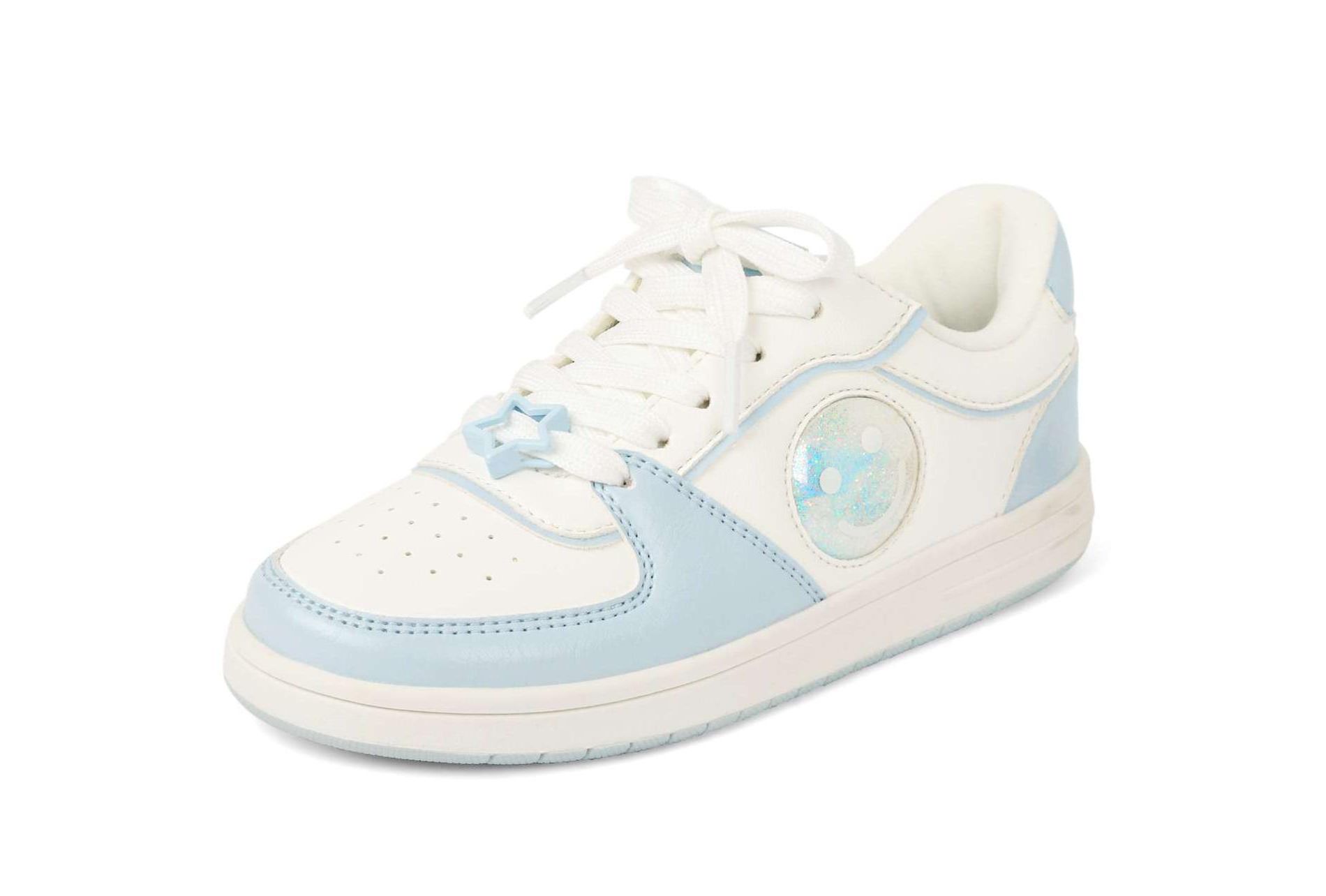 The Children's Place Girls Confetti Shaker Happy Face Low Top Sneakers