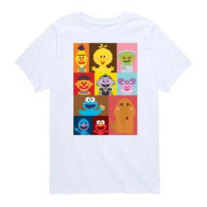 Boys' - Sesame Street - Kawaii Elmo And Friends Short Sleeve Graphic T-Shirt - 1 of 4