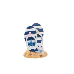 Beachcombers 2.95" Sandy Beach Flip Flops Small Decorative Trinket Figurine - 1 of 2