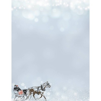 80ct Vintage Sleigh Ride Letterhead