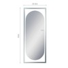 VANITII Marilyn Oval Full Length Mirror, 63" x 25.6” - 3 of 4