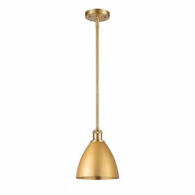 Metal Bristol - 1 Light Pendant In Industrial Style-9.25 Inches Tall and 7.5 Inches Wide