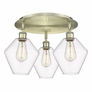 Cindyrella - 3 Light Flush Mount In Industrial Style-11 Inches Tall and 19.75 Inches Wide - 1 of 1