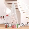 TopComfy Christmas Tree Stand Unlit Pencil Fir Tree with Realistic Branches and Steel Base for Modern Home Decor, Pink, 32.8"*32.8"*82.8" - 2 of 4