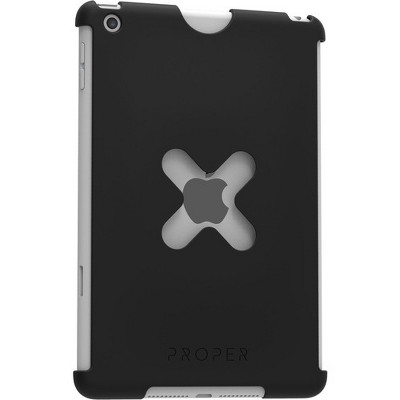 PROPER X Lock Case - For Apple iPad mini, iPad mini 2, iPad mini 3 iPad mini, iPad mini 2, iPad mini 3, Apple Pencil - Space Gray - Rubberized