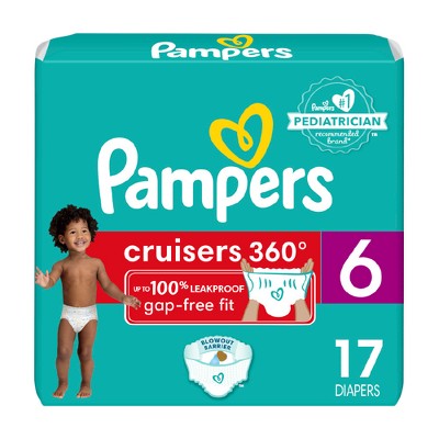 Image of Pampers Cruisers 360 Disposable Diapers Jumbo Pack - Size 6 - 17ct