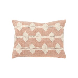 14"x20" Oversize Diamond Lumbar Throw Pillow Cover - Rizzy Home - 1 of 4