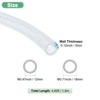 Unique Bargains Clear Braided PVC Tube Industrial Tubing 7/10 x 1/2 x 5FT 1 Pc - 3 of 4