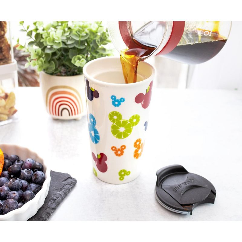 Seven20 Disney Mickey Mouse Fresh Fruit Ceramic Travel Mug With Lid | Holds 10 Ounces, 4 of 7