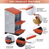 GustoWave Roll-Away Nesting Boxes for Chickens Coop - 4 of 4