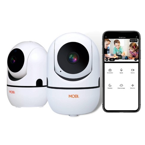 Mobicam Hdx Wifi Pan And Tilt Baby Monitors 2pk Target