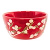 Tag 3.0 Inch Red Sprig Snack Bowl Candy Pretzel Nuts Candy Dishes - 3 of 3