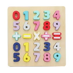 Leo & Friends Wooden Chunky Number Math Puzzle