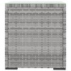 vidaXL Side Table, Gray, 15.7"x14.6"x15.9", Poly Rattan and Tempered Glass - 3 of 4