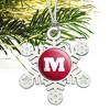 Monmouth College Primary Logo Metal Snowflake Christmas Tree Holiday Ornament - 2 of 3