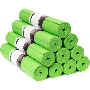 10-Pack Yoga Mats, 72x24 Inch Professional 5mm Thick Mats, Non-Slip Durable Bulk Set for Group Workouts - 1 of 4