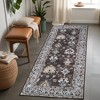 Floral Geometric Border Washable Indoor Area Rug by Blue Nile Mills - 2 of 4