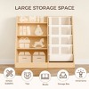 INFURNIC Decorative Bookshelf Toy Organizer Toddler 3 Tier Sling Bookcase Book with Side Pocket Pocket for Storage - 3 of 4