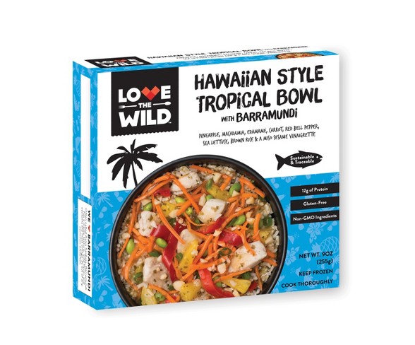 LoveTheWild Hawaiian Style Frozen Tropical Bowl With Barramundi - 9oz