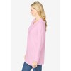 Woman Within Plus Size Perfect Long-Sleeve V-Neck Tunic - 4 of 4