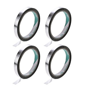 Unique Bargains 1/2-inch Wide 30 Yard Floral Tape Flower Adhesives Floral Arrangement Kits Silver Tone 4 Roll - 1 of 3