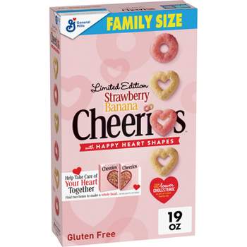 Cheerios Strawberry Banana Family Size Cereal - 19 oz