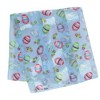 CTM Women's Easter Bunny and Egg Print Holiday Lightweight Scarf - 2 of 4