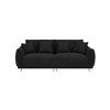 86.6'' Teddy Fleece Sofa with Four Throw Pillows, Metal Feet and Compact Design for Apartment - 4 of 4