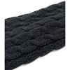 Wrapables Women's Cable Knit Leg Warmers, Black - 3 of 4