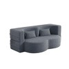 Ridstar 78 in. W Modern Convertible Sofa Bed with 2 Pillows For Living Room-Grey - 4 of 4