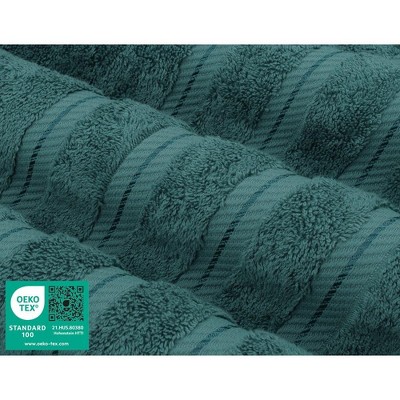 Teal Turkish Cotton Luxury Hand Towel Set, 4 Piece