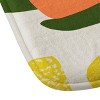 Oranges Flowers Rain Summer Floral Memory Foam Bath Rug - Deny Designs - 3 of 4