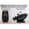 Zero Gravity Massage Chair Recliner with Full Body Air Pressure, Heated Foot & Lumbar, Automatic PU Leather Massage Chair for Home, Office-Koiai - 4 of 4