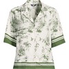 Lands' End Women's Rayon Short Sleeve Camp Shirt - 3 of 4