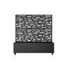 MAYEERTY Planter Box with Trellis Iron Black Gerald Wide Edge Street Style 47x47x16in 3-Piece Set - 4 of 4