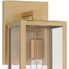 John Timberland Modern Outdoor Wall Light Fixture Soft Gold 14 1/4" Clear Glass for Exterior Barn Deck House Home Porch Yard Patio - 3 of 4