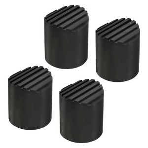 Unique Bargains Non Slip Round Rubber Ladder Accessories Protective Pads 4 Pcs - 1 of 3