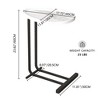 MAYEERTY C-Shaped Side Table, Wood End Table with Metal Frame Slide for Bedroom Living Room - 3 of 4
