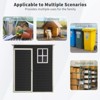 5x3ft Resin Outdoor Storage Shed Kit-Perfect to Store Patio Furniture,Black - 2 of 4