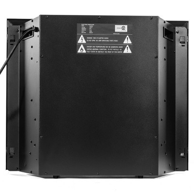 Barton Living 26" Electric Fireplace Insert 3D Flame Stove Adjustable Flame Timer Black