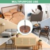 Unique Bargains Heavy Thickening Nail-on Furniture Felt Pads Brown - 4 of 4