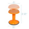 ECR4Kids Sitwell Wobble Stool with Cushion, Adjustable Height, 1 - 2 of 4