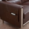 Comfortable Solid Wood Three-Seater Sofa - Soft Cushions, Durable and Long-lasting,79.5" Sofa Couch for Living Room - 3 of 4